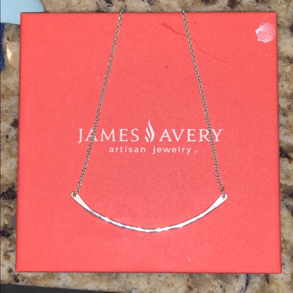 James Avery Hammered Charm Holder Necklace